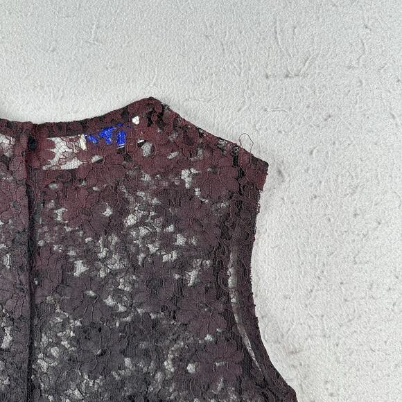 50s Frederick’s of Hollywood Black Sheer Cotton Lace Tank Top Small‎ Burlesque - Picture 15 of 16